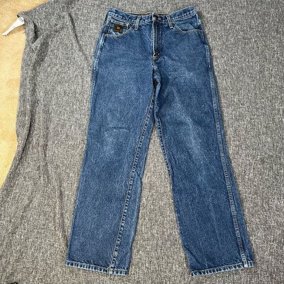 CINCH WRX HRC-2 ATPV 20.7 Flame Resistant Mens 33x 34 Blue Denim Straight Jean - Picture 2 of 6